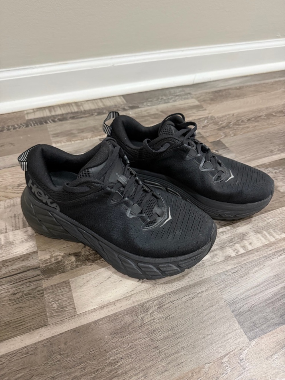 Hoka One One Black Athletic Running Shoes